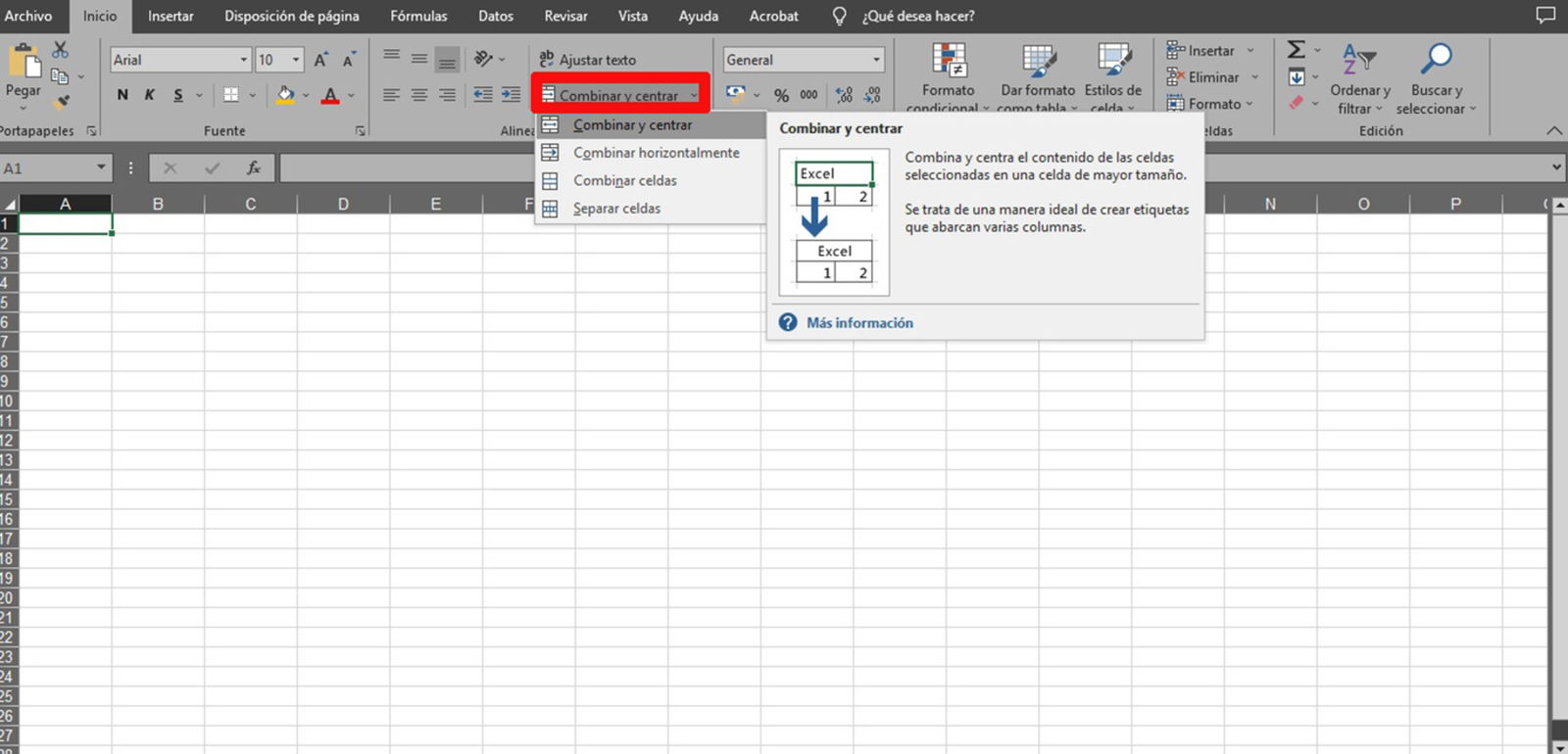 Como Centrar Texto En Una Celda De Excel