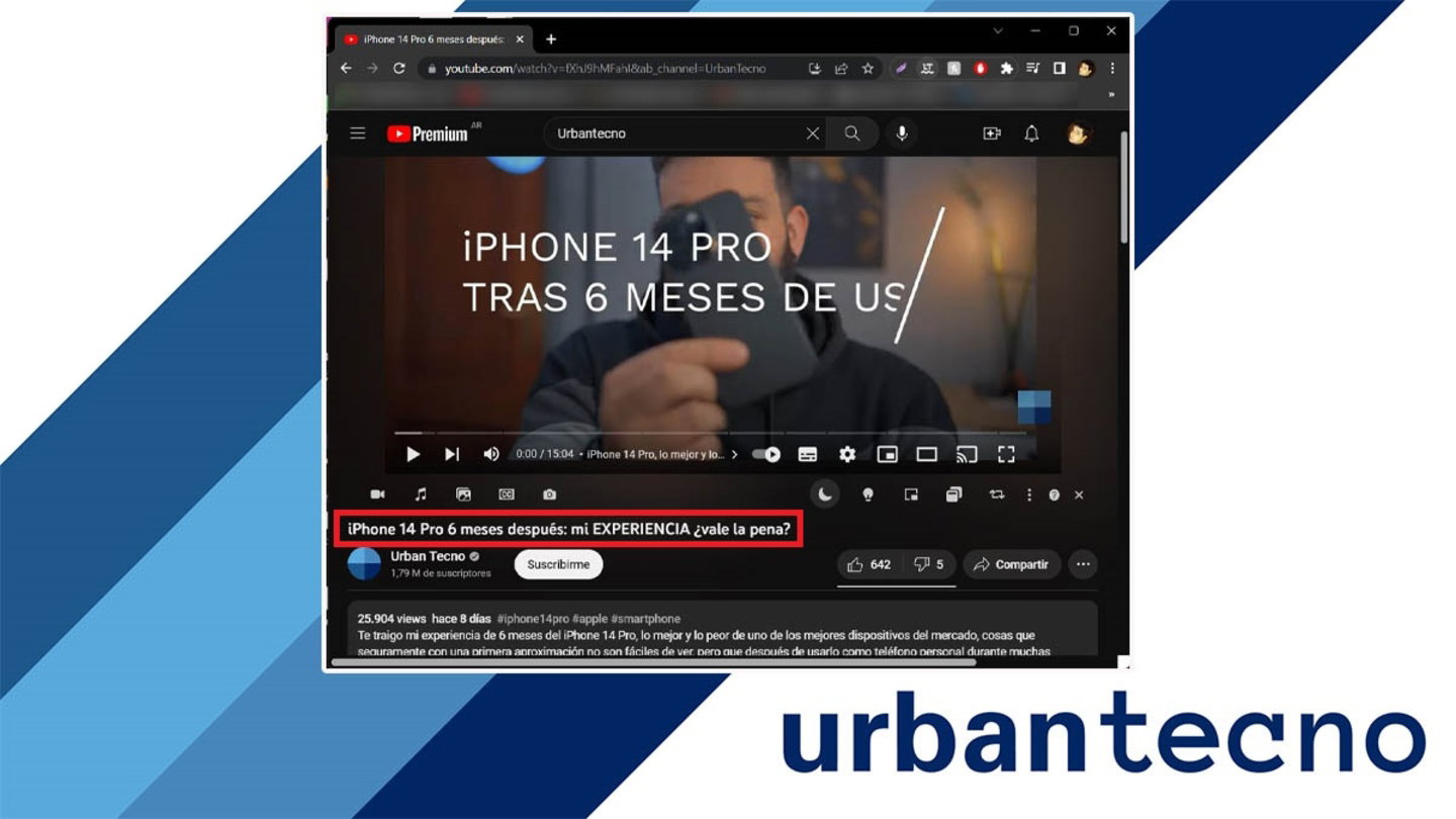 Copiar el nombre del video de YouTube a Insertar en PowerPoint