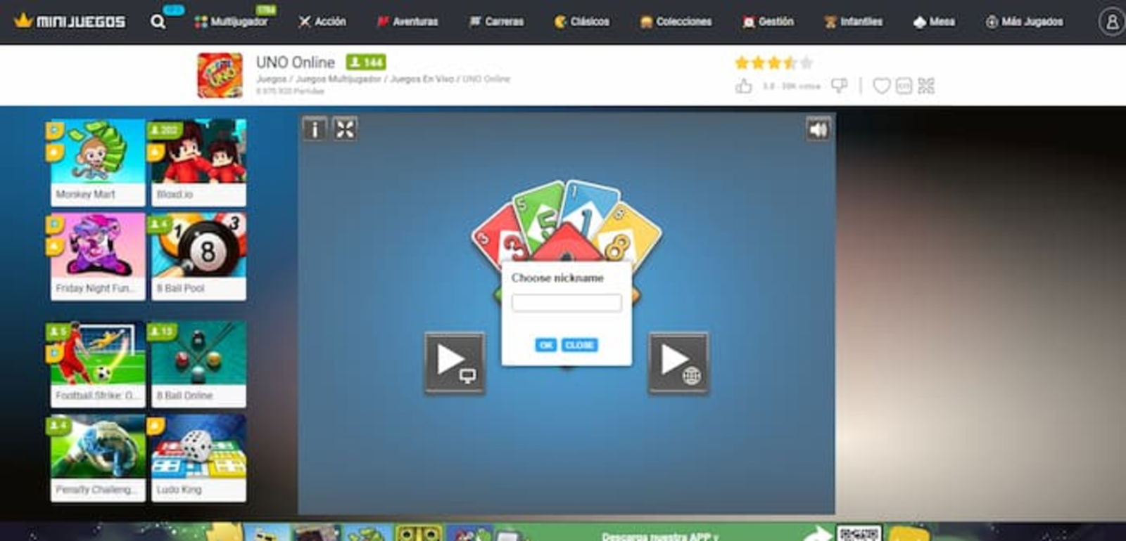 Juego gratis: Uno with Buddies Online