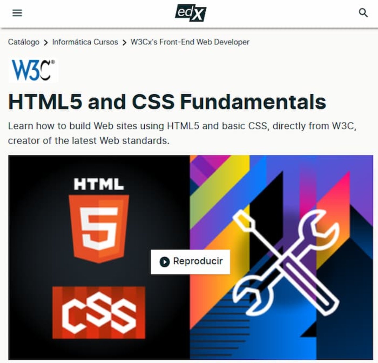Como su nombre lo indica, este es un curso diseñado para aprender los fundamentos básicos de HTML y CSS, importantes para el desarrollo web