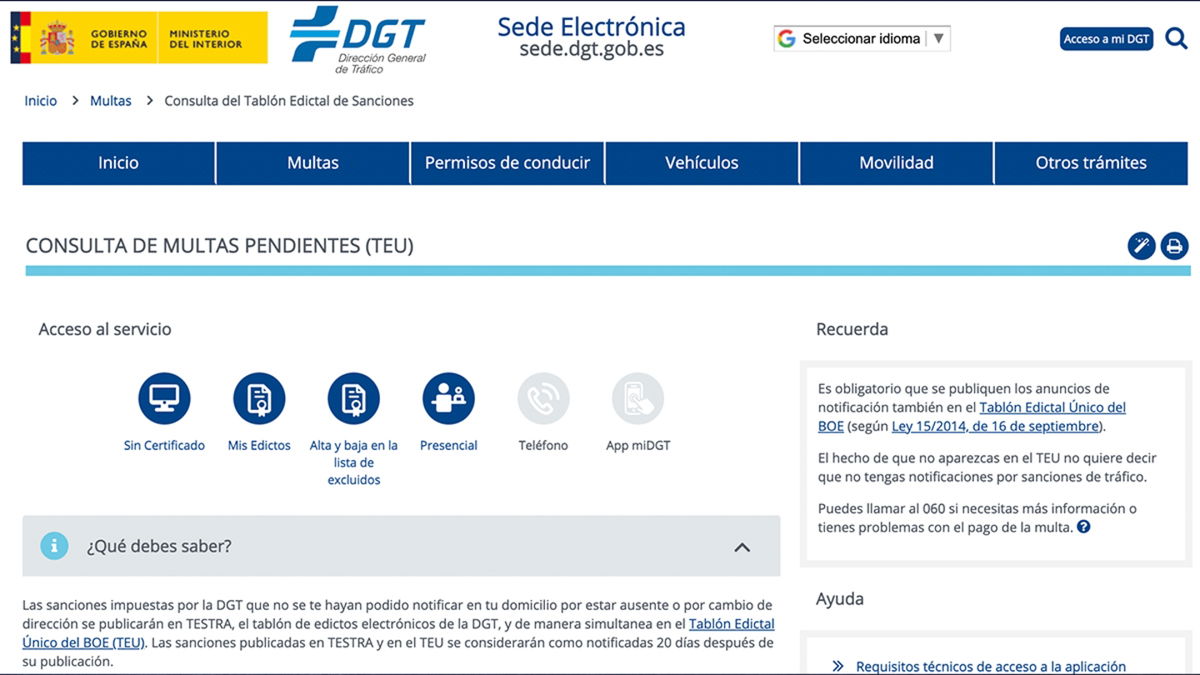 Cómo Saber Si Te Han Multado A Través De La Dgt