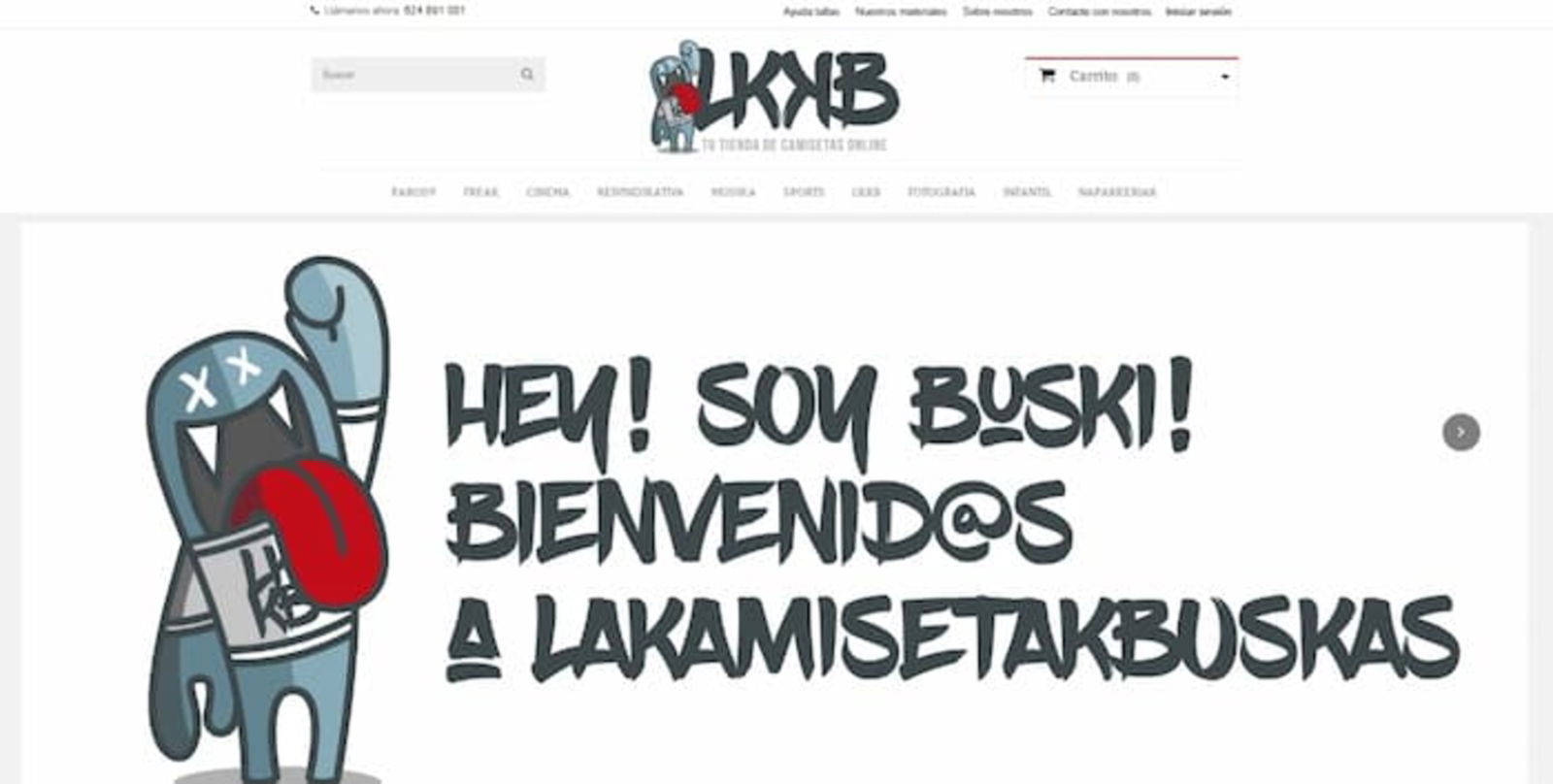 El sitio web de Lakamisetakbuskas te ofrece un gran catálogo de camisetas que puedes personalizar como quieras y con una gran calidad en su fabricación