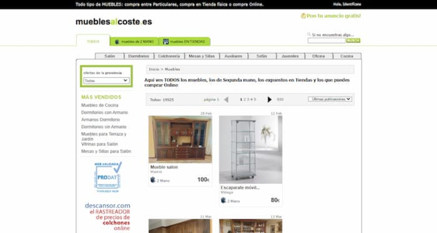 Tienda de muebles de segunda mano en Madrid - Mersema