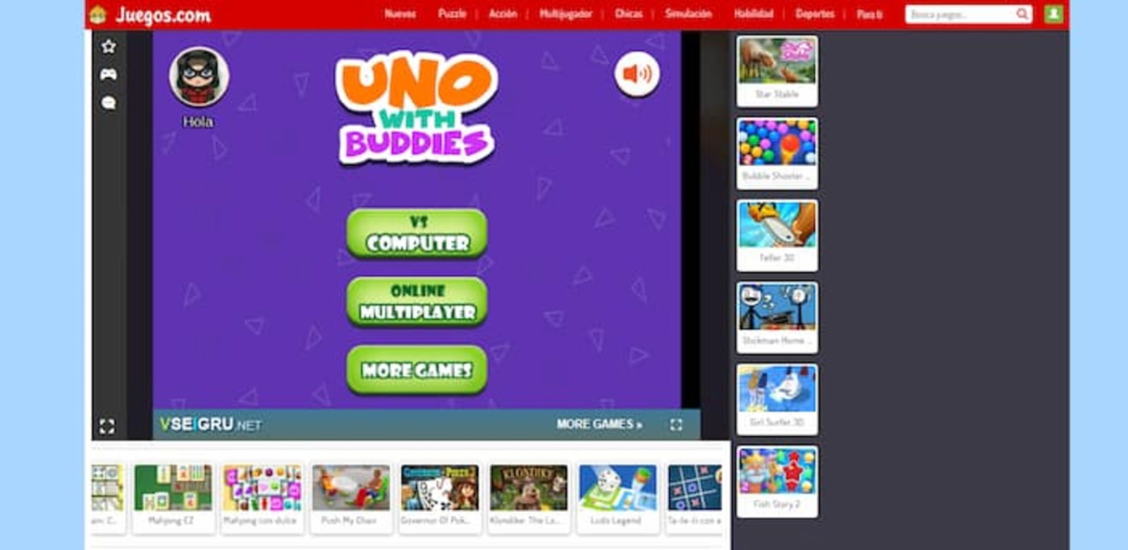 Uno Online en Juegos Online