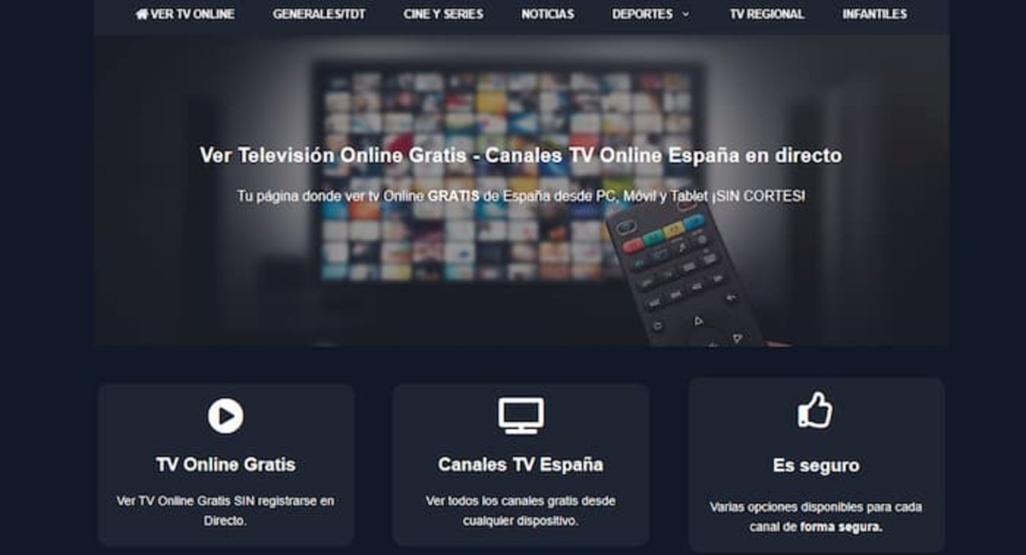 La web de Vertele Online te ofrece más de 60 canales de TV para que disfrutes de tu contenido favorito