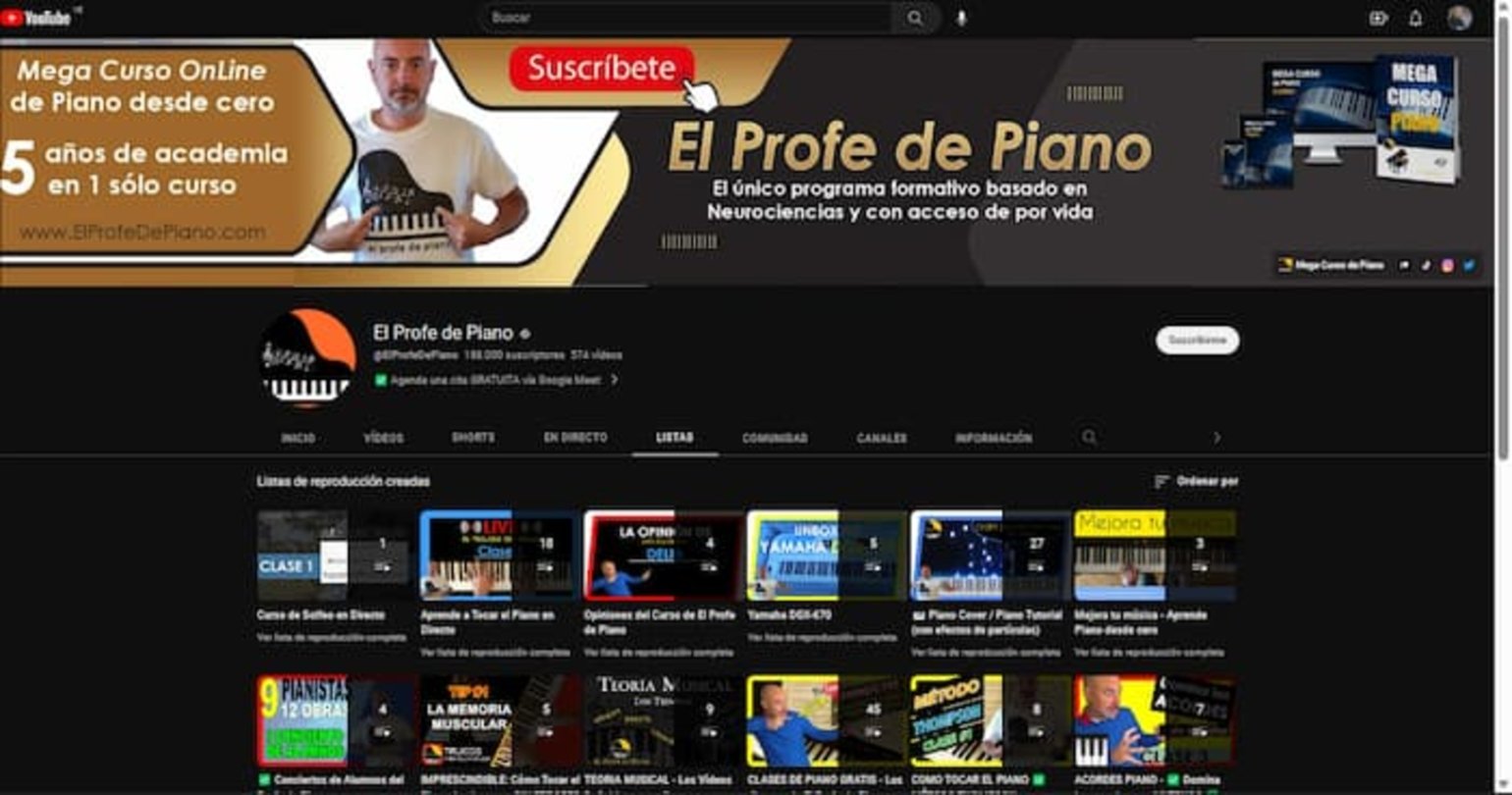 Con el curso online de El Profe de Piano podrás aprender a tocar el instrumento con vídeo-lecciones, pero también aprenderás a leer partituras