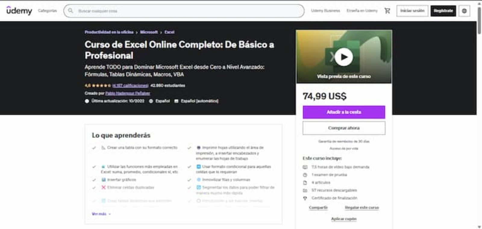 Con este curso completo de Excel podrás dominar este programa desde cero y convertirte en un auténtico profesional con las hojas de cálculo