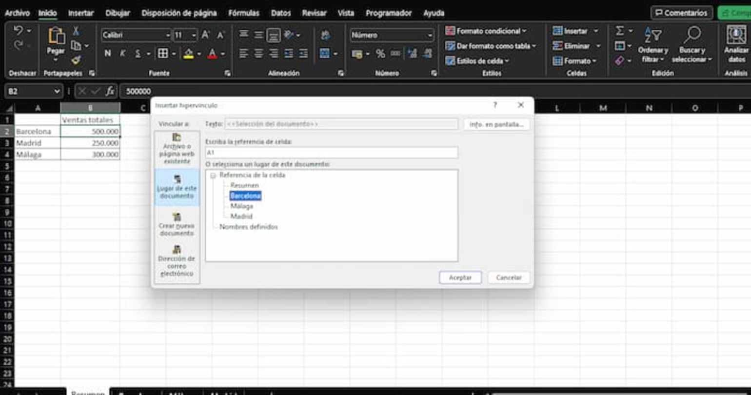 Crear un vínculo en Excel es muy sencillo, tan solo debes seguir los pasos que te mostraremos a continuación