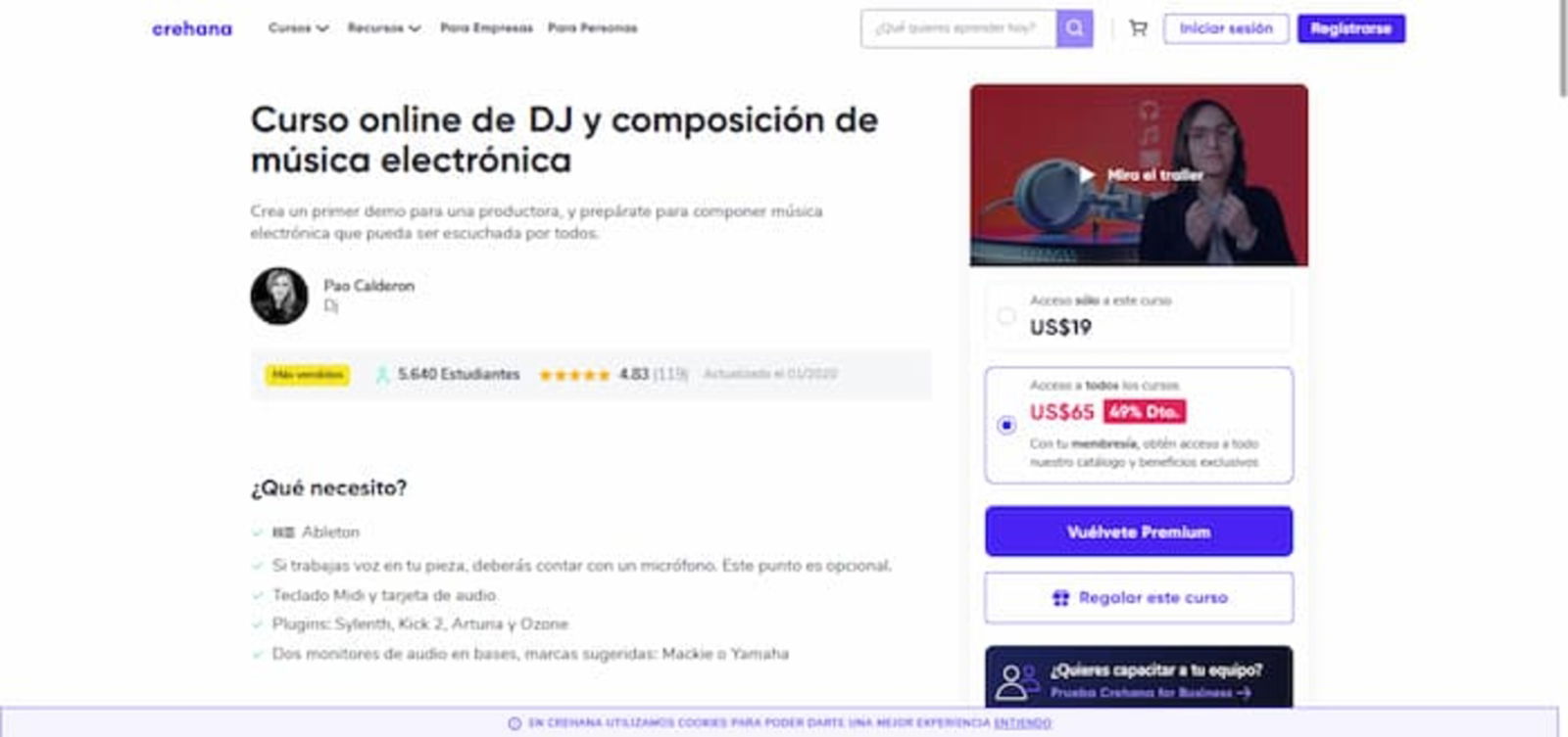 Este curso impartido por la DJ Pao Calderón te enseñará todo lo que necesitas aprender sobre la composición de música electrónica
