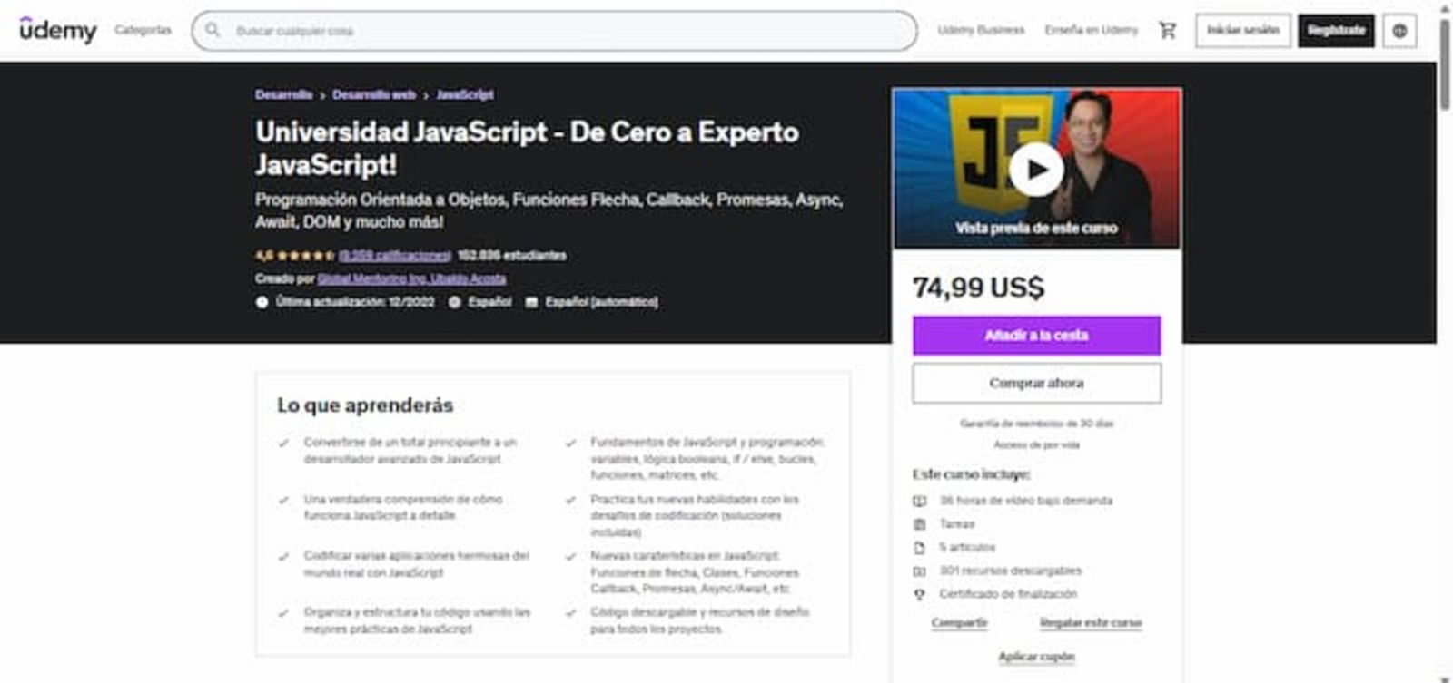 Los Mejores 9 Cursos Online Para Aprender Javascript Desde Cero