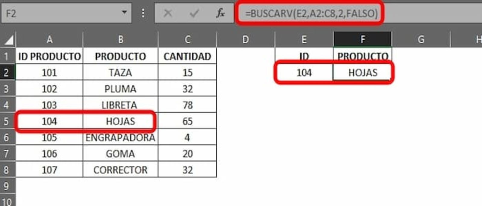 La fórmula BUSCARV es una de las más conocidas para realizar búsquedas, pero en vertical