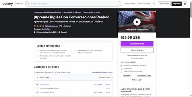 Mejores cursos para aprender inglés online desde cero