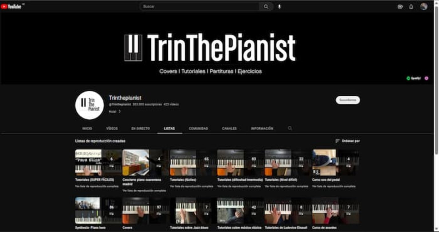 TrinThePianist te enseñará, en YouTube, a tocar el piano para que puedas interpretar tus canciones favoritas