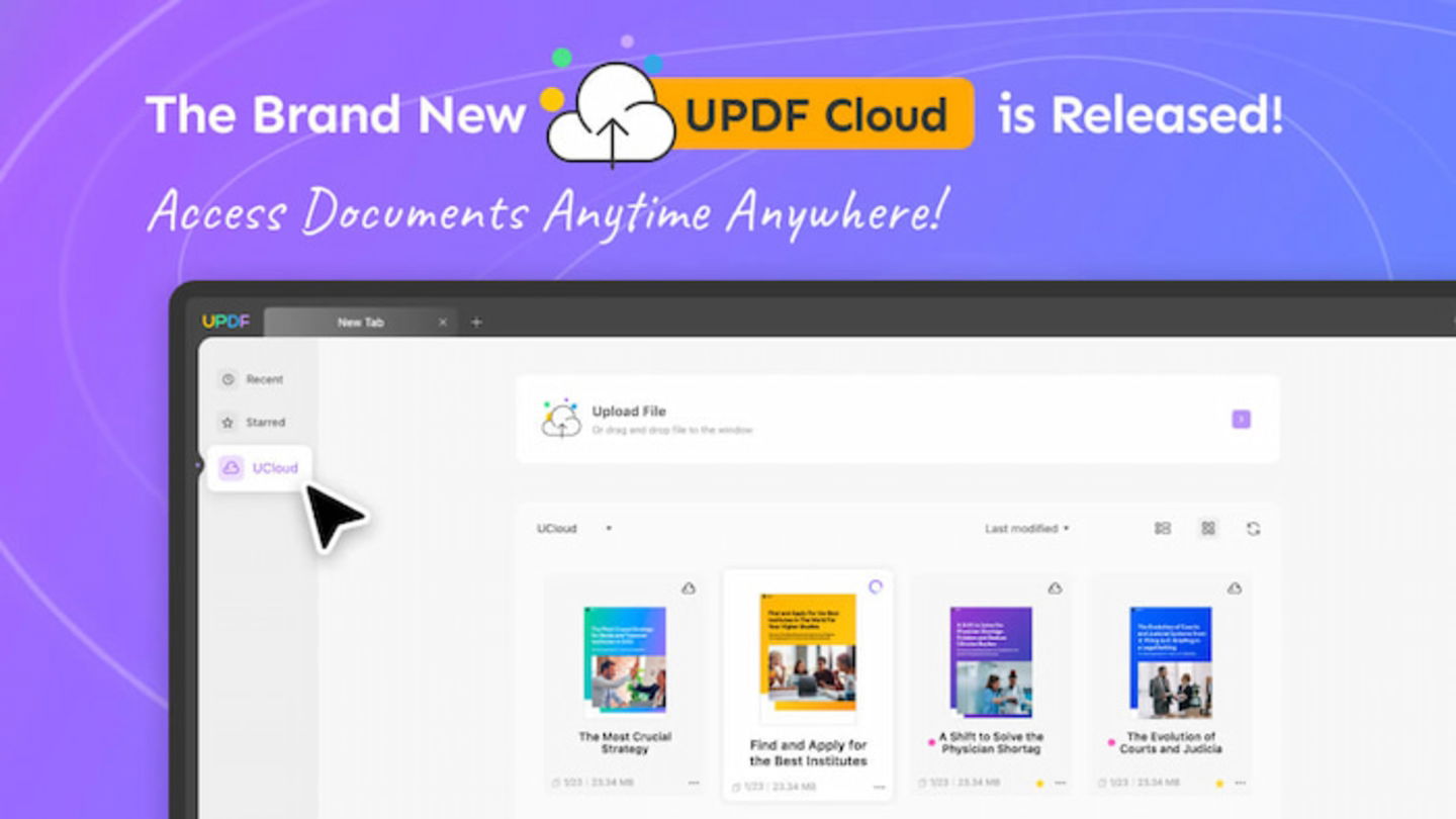 A través de UPDF Cloud, puedes gestionar y editar los documentos PDF desde cualquier lugar y dispositivo con una conexión a internet