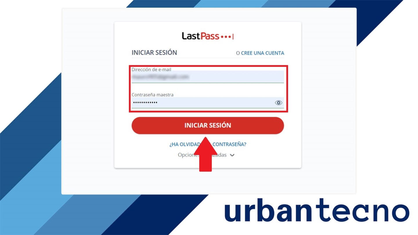 Iniciar sesión en LastPass