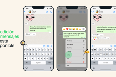 WhatsApp por fin permite editar mensajes: así funciona la gran novedad que todos esperábamos