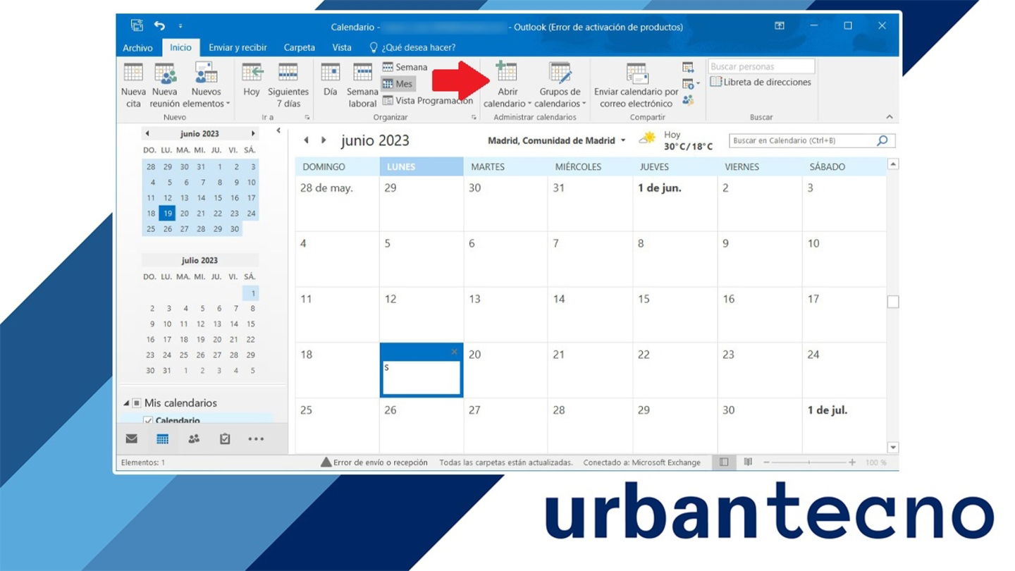 Cómo ver el calendario de otra persona en Outlook