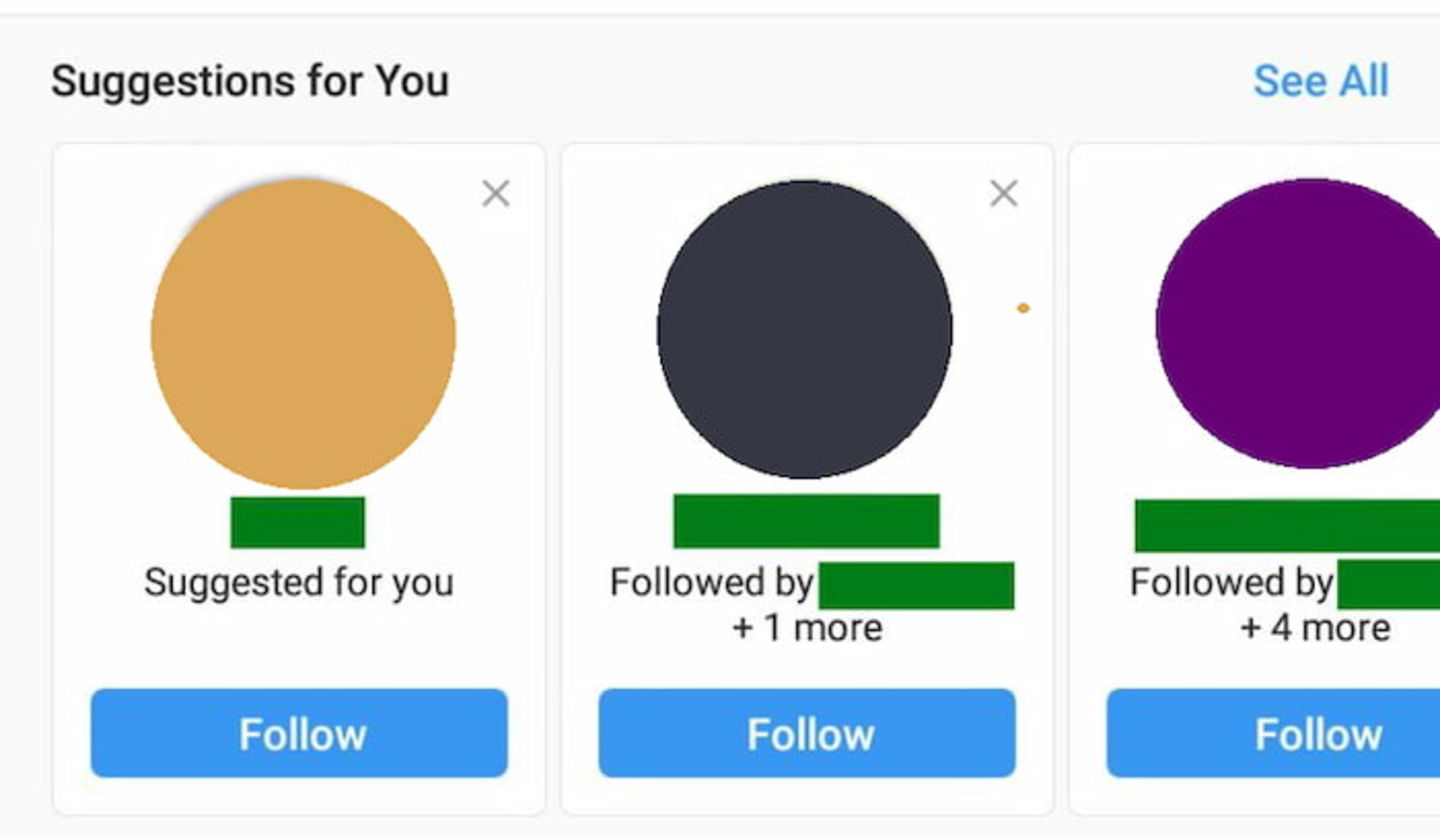 Échale un vistazo a las sugerencias de amistad de Instagram
