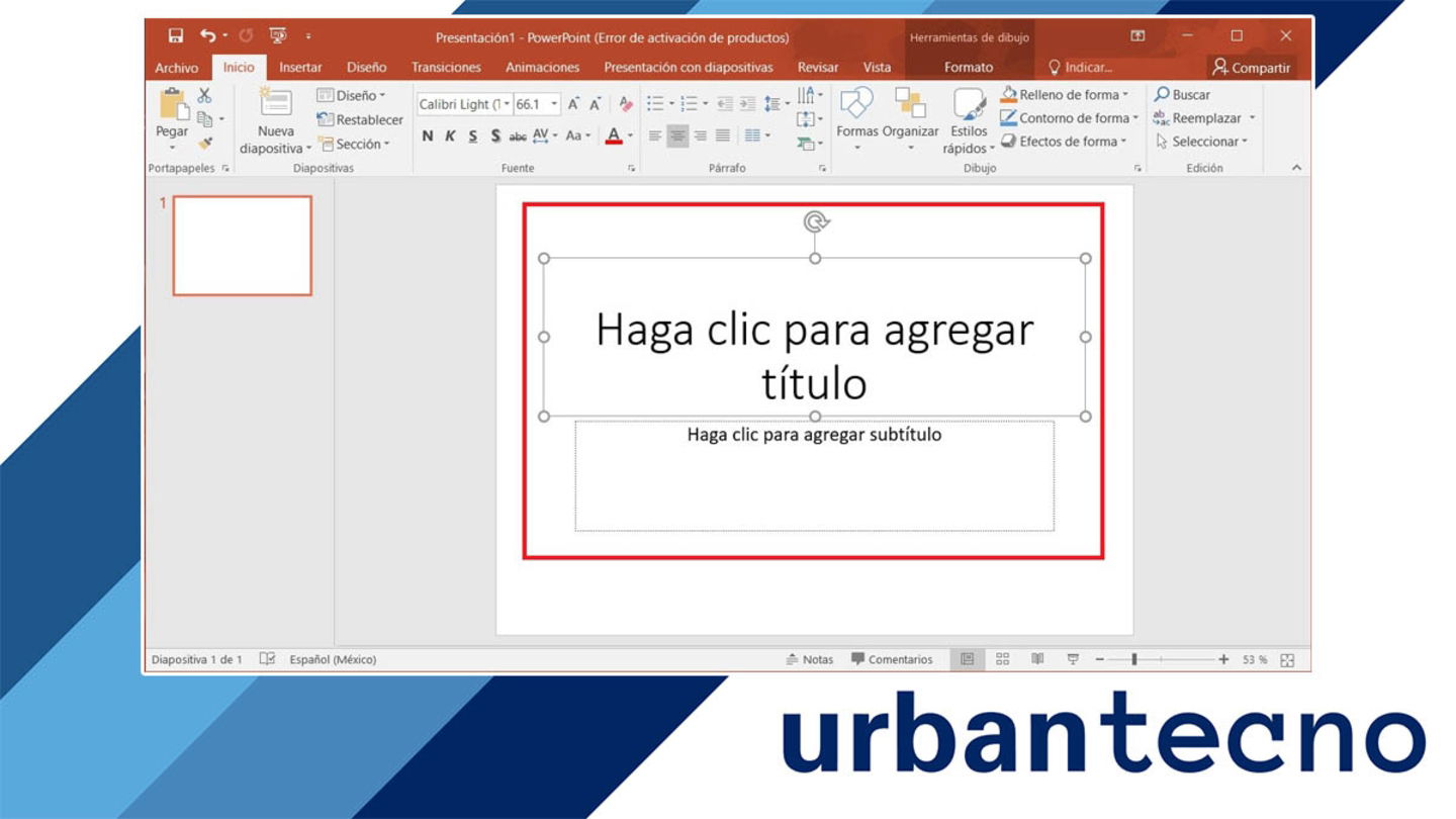 Eliminar el texto que aparece en la diapositiva