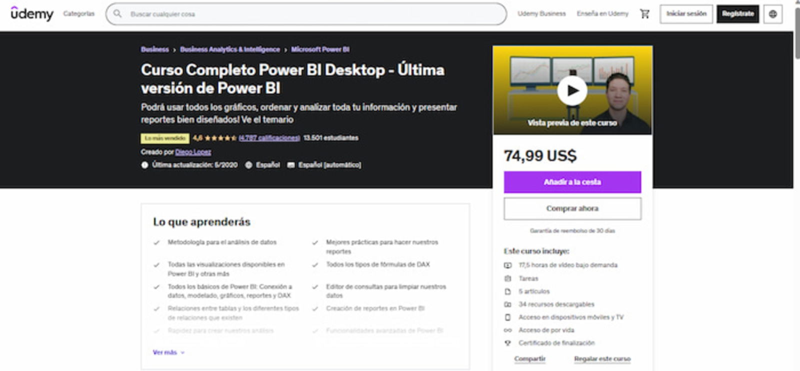 Este curso de Power BI te enseñará a utilizar todas las herramientas necesarias para crear y presentar reportes de gran calidad