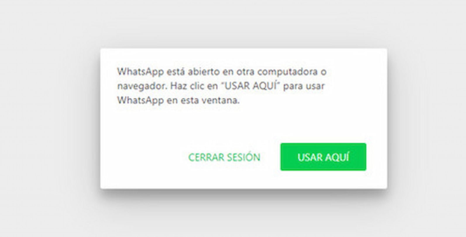 Otro de los motivos por los que no puedes usar WhatsApp Web puede deberse a que ya lo tienes abierto en una segunda pestaña