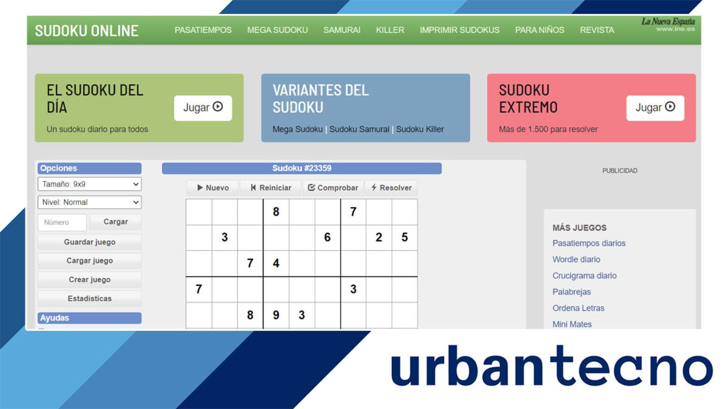 Sudoku Online pagina web