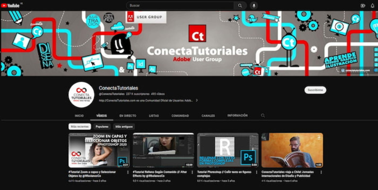 Aprende todo lo que necesitas saber de Photoshop con este canal de YouTube