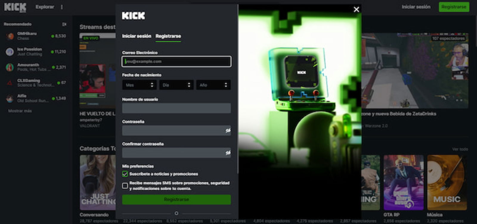 Qu Es Kick C Mo Utilizarlo Y Cu Nto Se Gana   Registrarte En Kick No Te Tomara Mas De Un Par De Minutos Y Ya Podras Empezar A Hacer Directos 