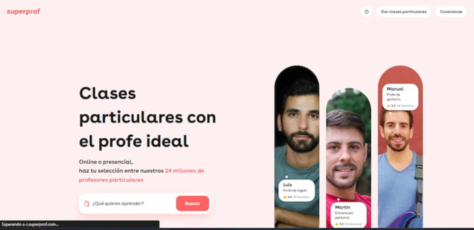 Superprof es una web especializada para que los profesores puedan impartir sus clases de forma online