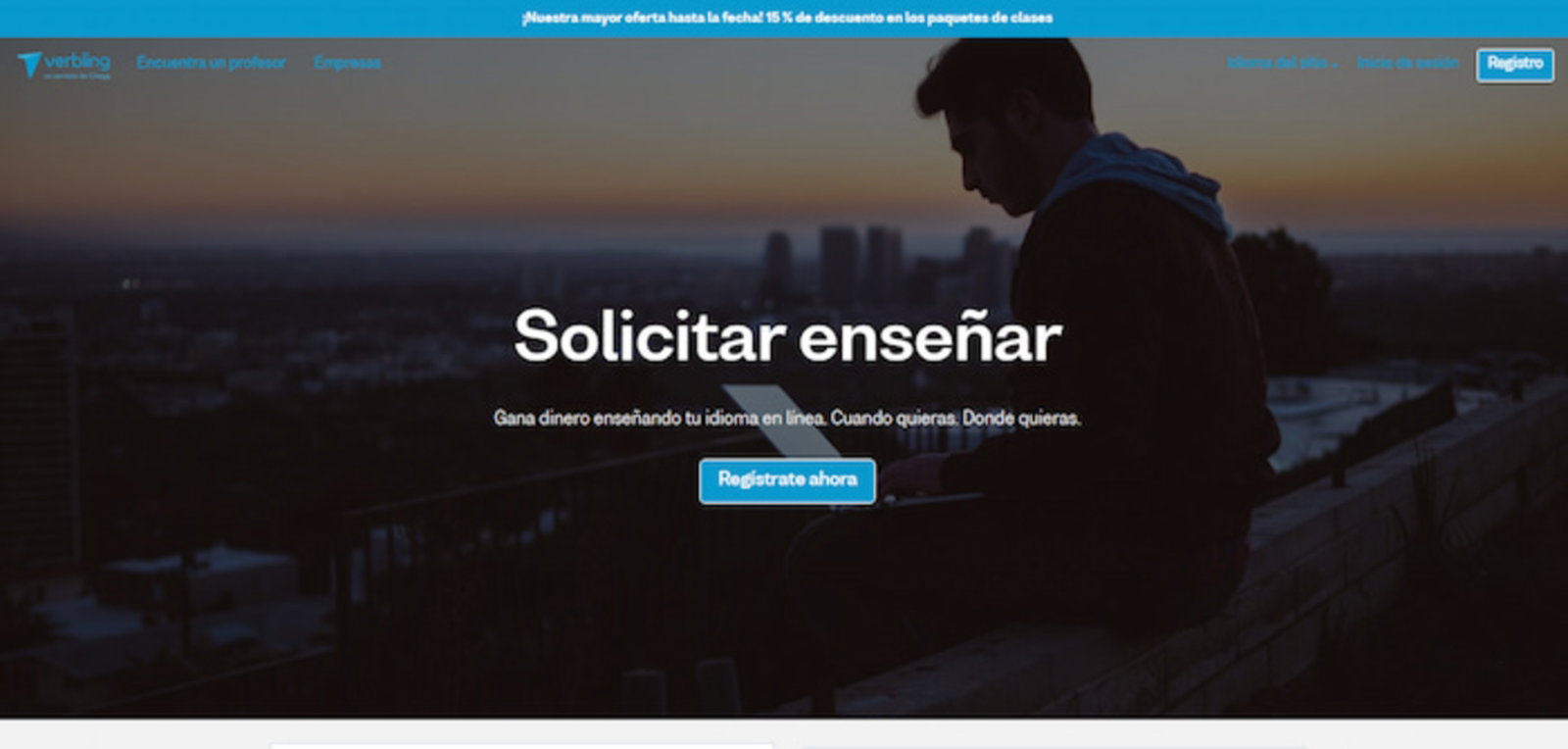 Verbling te permitirte convertirte en profesor o profesora de idiomas e impartir clases online