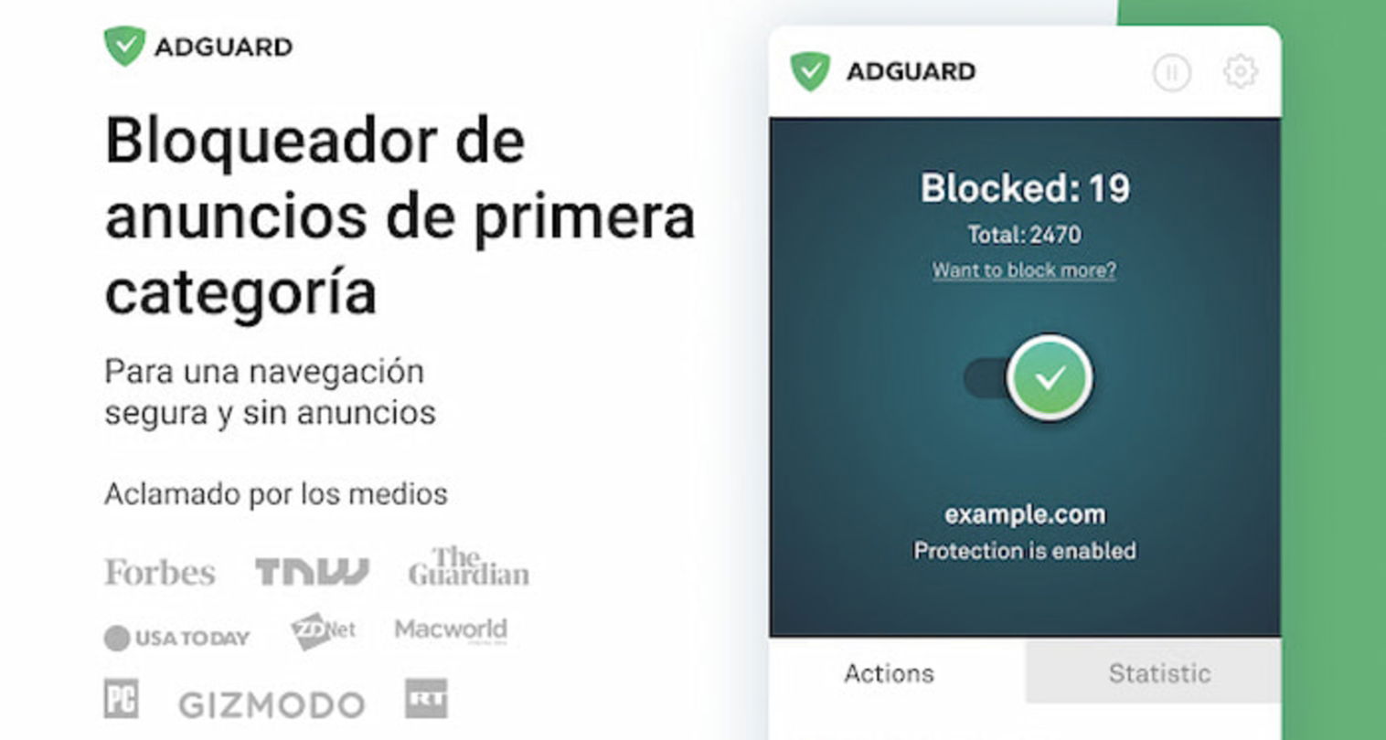 AdGuard AdBlocker es una de las extensiones más completas en lo que respecta a bloqueadores de anuncios