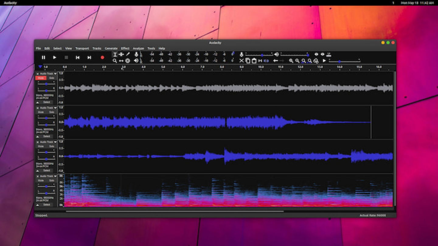 Audacity es una de las mejores aplicaciones de gestión y edición de audio, la cual está disponible para instalar en Linux
