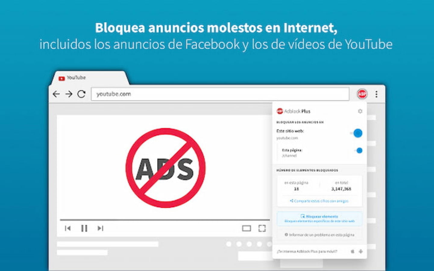 Esta extensión no solo bloquea los anuncios molestos, sino que cuenta con soporte de atención para los usuarios