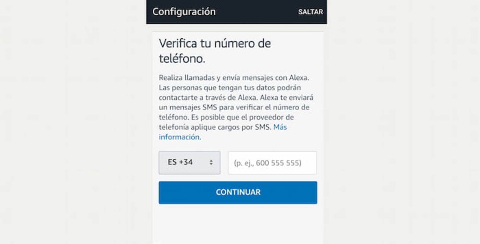 Primero, debes configurar el móvil con la aplicación de Alexa para que pueda ejecutar estas órdenes