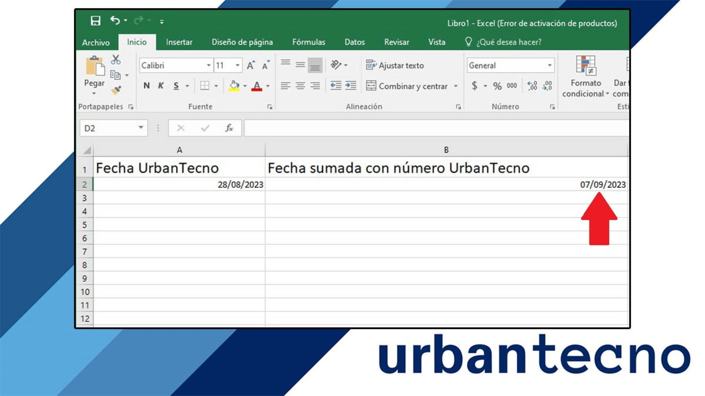 Ver el resultado de la suma en Excel