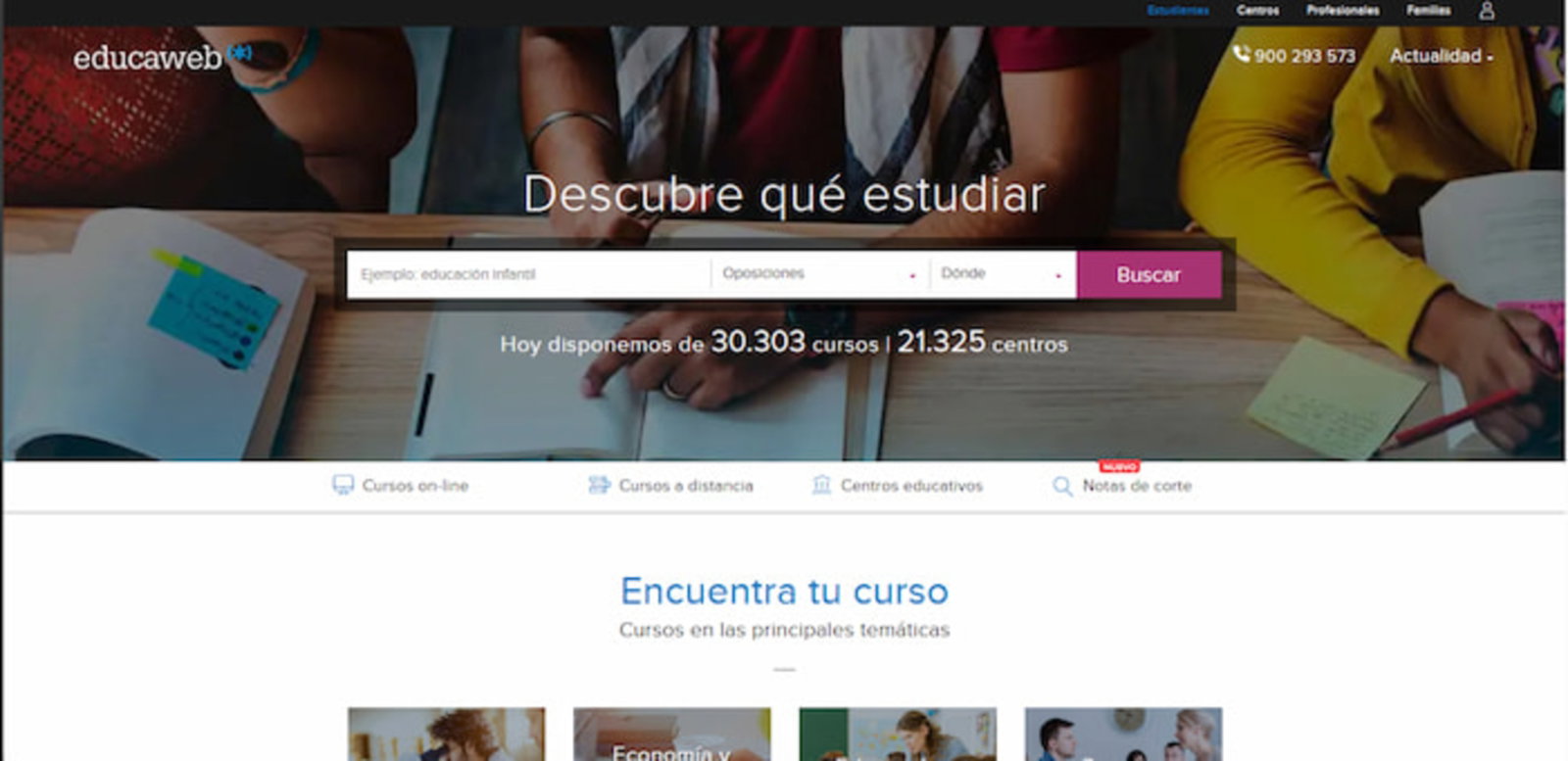 Aunque la página de Educaweb se especializa en contenido educativo en general, también encontrarás mucha información de oposiciones