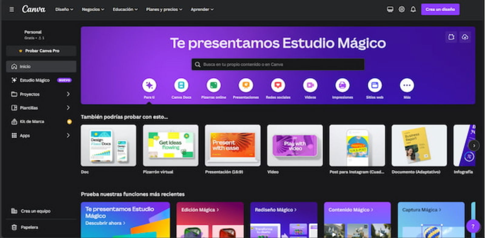 Canva es una de las plataformas de edición más conocidas y con la que puedes crear logos