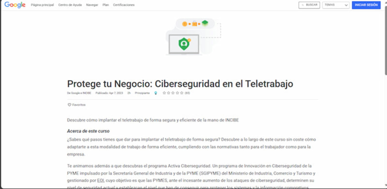 Con este curso podrás aprender a realizar el teletrabajo de forma segura y sin poner en riesgo los datos de la empresa