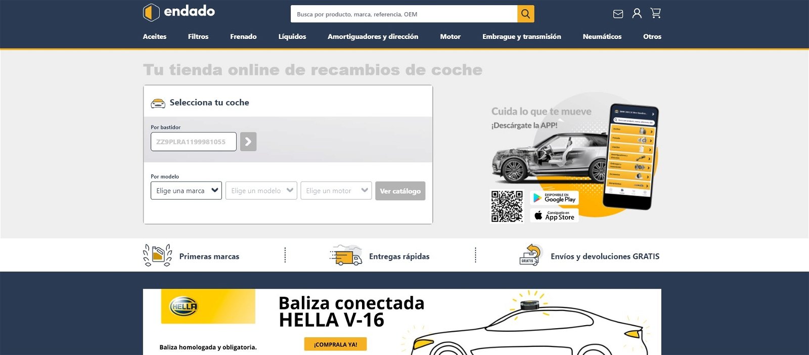 Tienda de recambios de coche: comprar repuestos de coche online