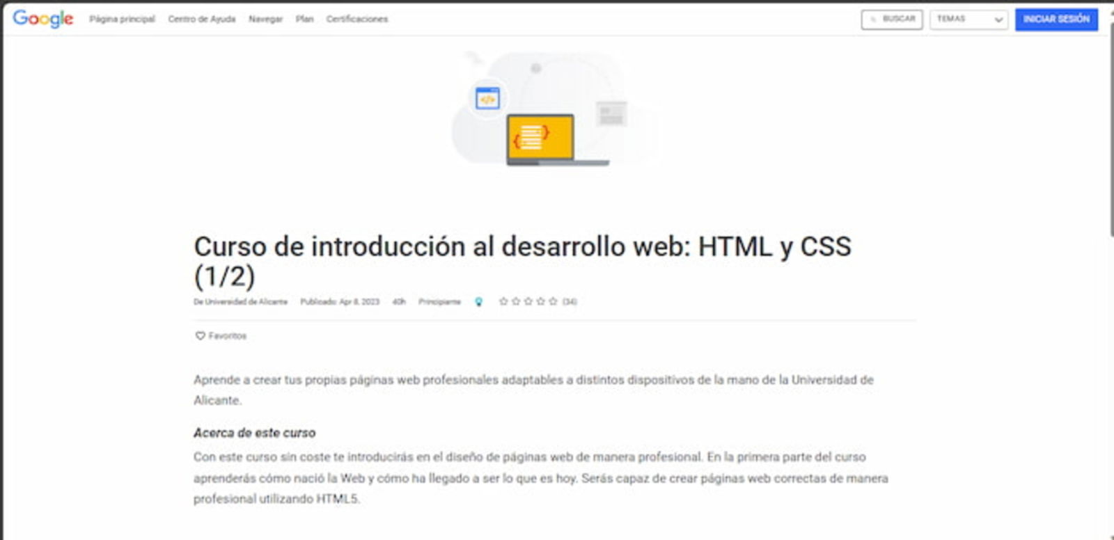 Esta es la primera parte de este completo curso para aprender a crear páginas web desde cero