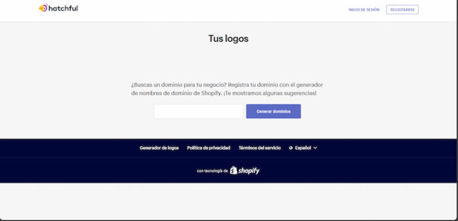 Esta plataforma no solo permite crear logos, sino también conseguir dominios para tu web