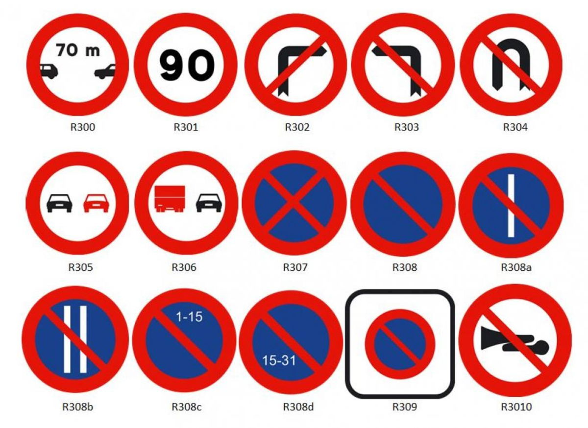 Las señales de tráfico en España lista completa y qué significa cada