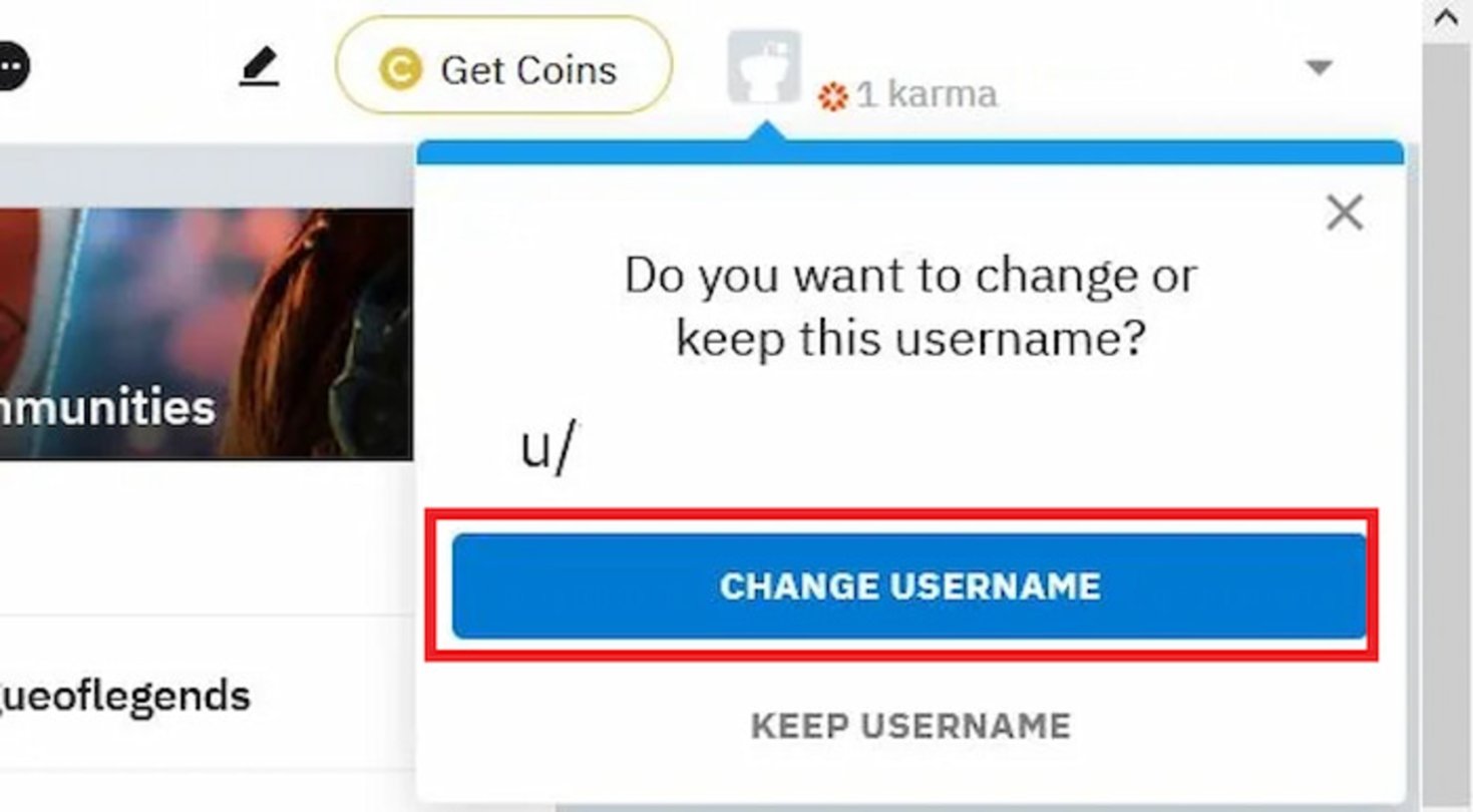 Desde el ordenador, puedes cambiar tu nombre de usuario en Reddit, aunque solo si cumples las condiciones