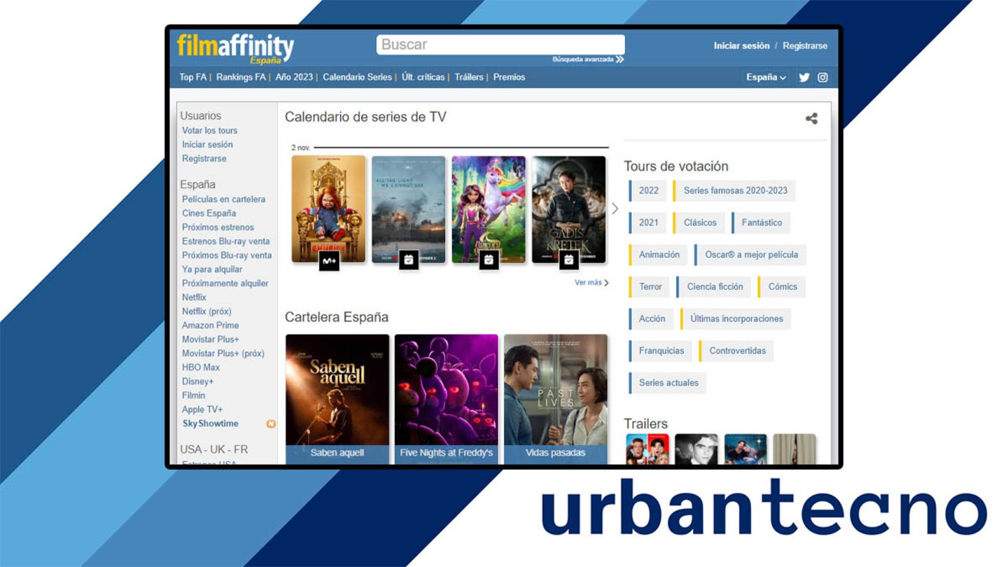 Filmaffinity sitio web