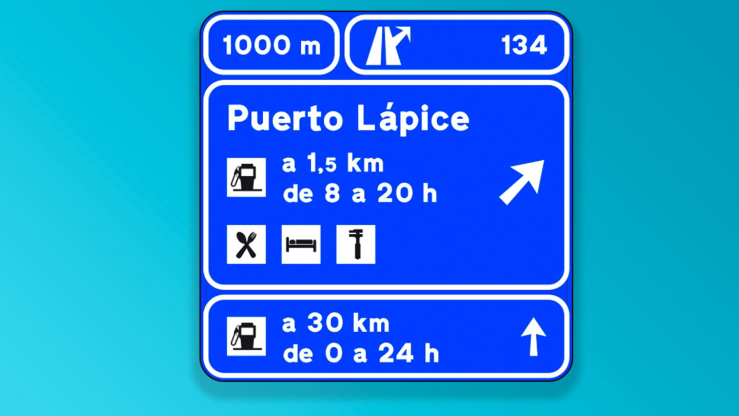 gasolinera azul