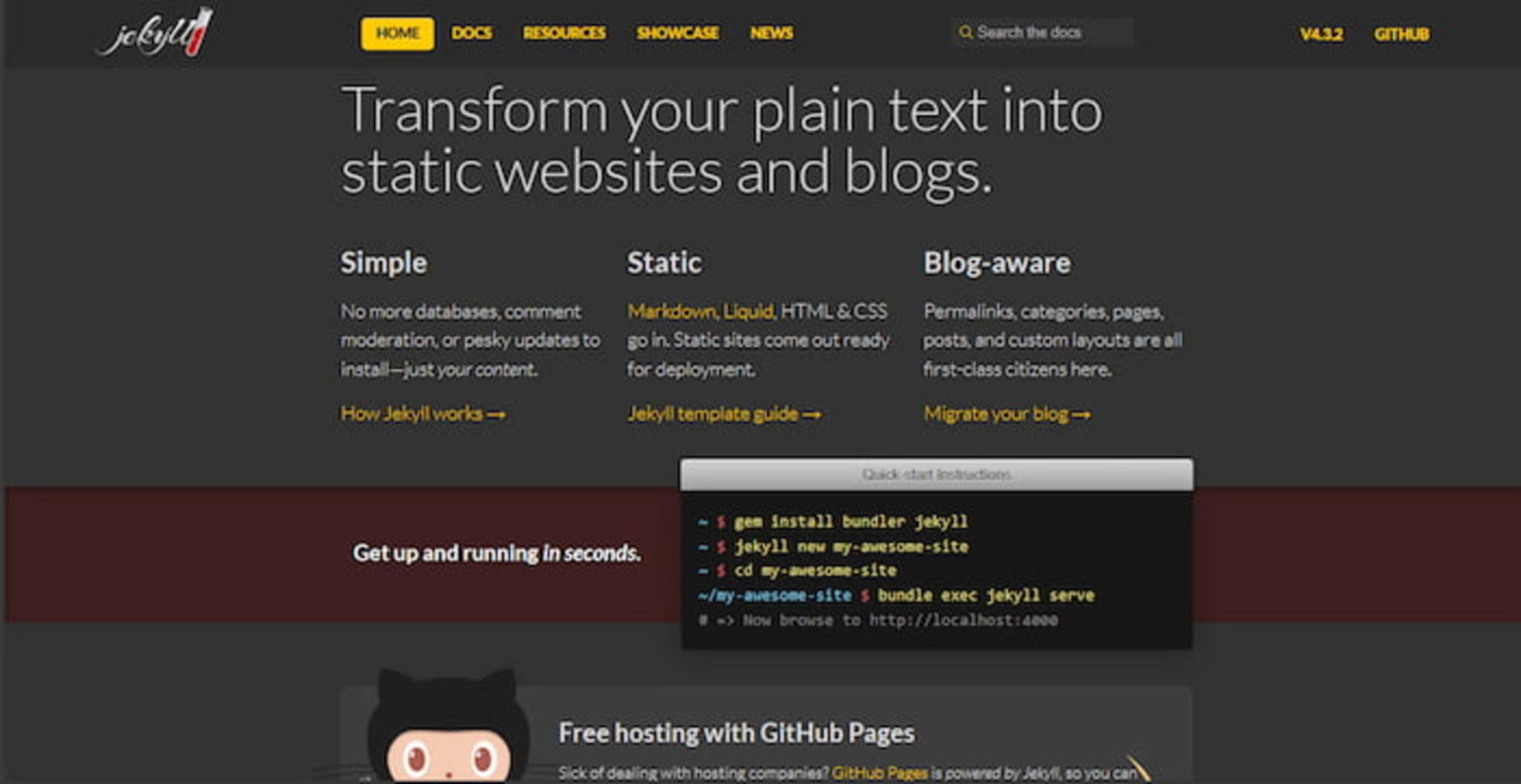 Jekyll es una plataforma para crear blogs personales, pero requiere que tengas conocimientos avanzados en desarrollo y programación para sacarle provecho