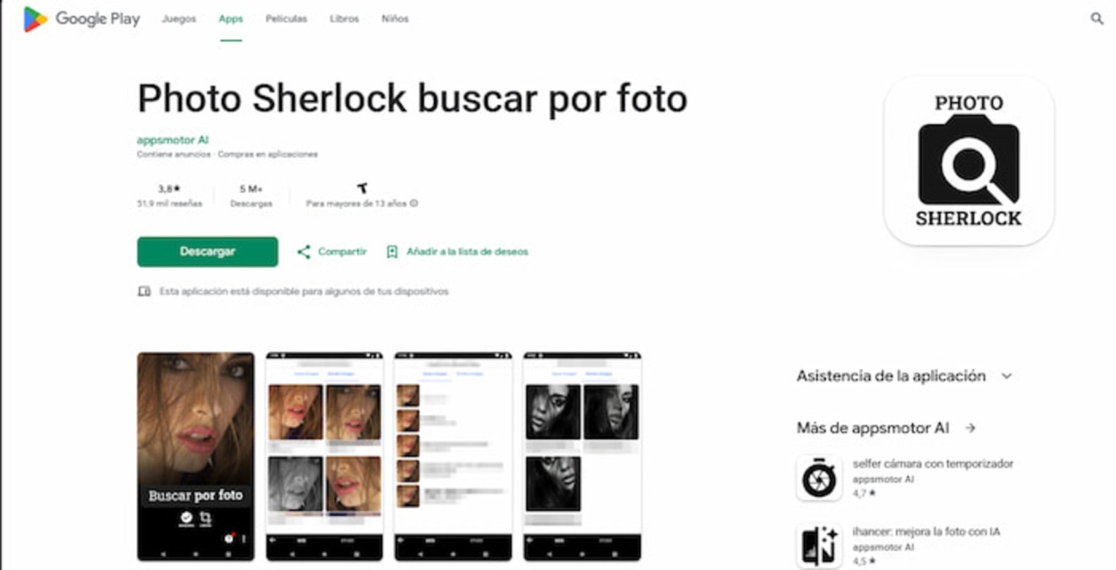Photo Sherlock es una interesante app para tu móvil que te permitirá encontrar a personas a partir de fotografías