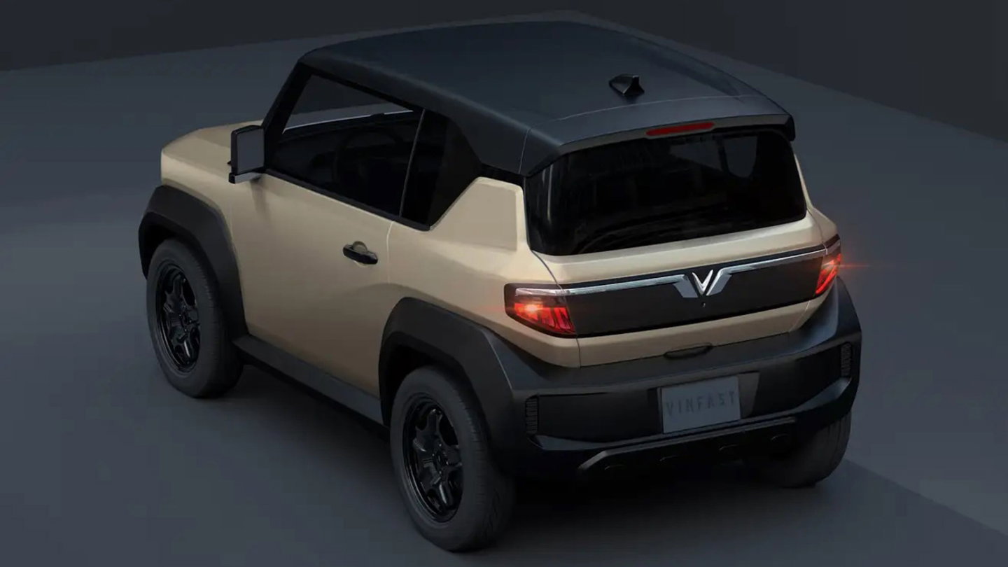 El Vinfast VF3 es más pequeño que un Fiat 500 y tiene sólo dos puertas.