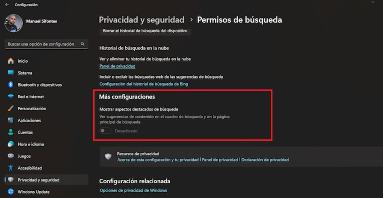 Siguiendo estos sencillos pasos podrás quitar Bing de la búsqueda de Windows 11