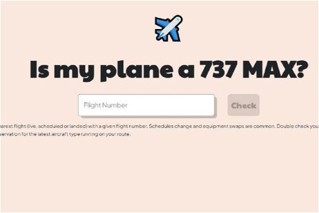 Esta web te dice si el avión en el que vas a volar es un Boeing 737 Max